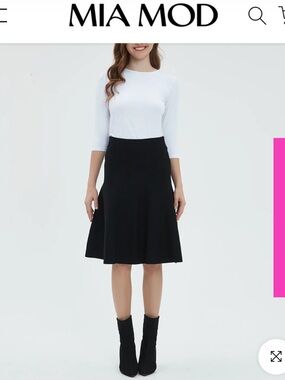 Mia Mod year round black skirt